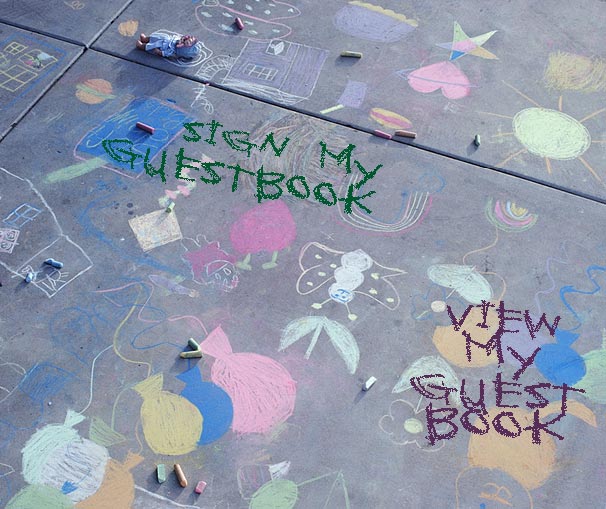 Sidewalk and chalk with two buttons
